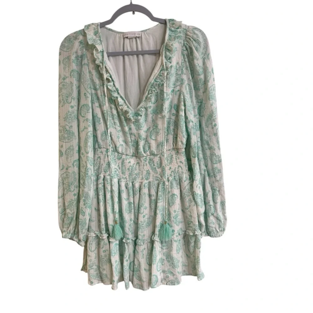 House of Harlow 1960 Mint Green Long Sleeve Dress - Picture 3 of 16